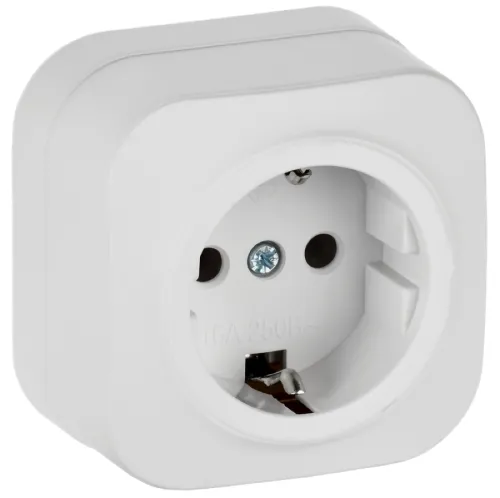 Розетка силовая штепсельная IEK Glory РС20-3-ХБм 16А 250В IP20
