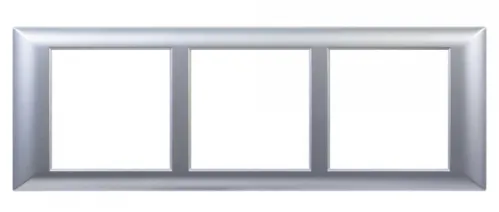 Рамка электроустановочная DKC / ДКС Avanti суппорт для In-liner Front, 6 модулей, 4404916 серебристый металлик / электроустановочное изделие