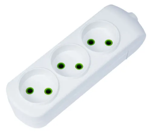 Блок розеток Lezard LETITIA 3 гнезда, белый, 721-0300-303