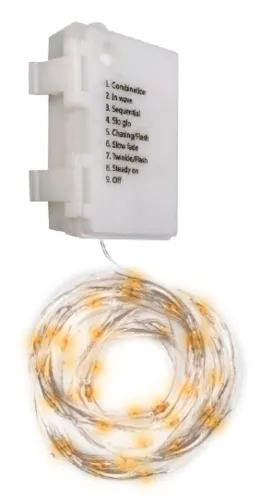 Гирлянда Фаzа DC-G03-120Y, 120 LED, теплый белый, IP44, 12.1м