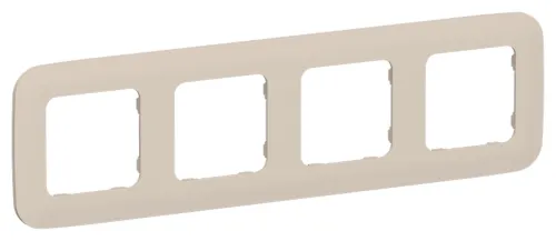 Рамка электроустановочная IEK Flite FI-M42-31-20-K88, 4 поста