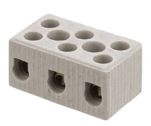Блок зажимов TDM Electric керамический, 15А 660В, 3 пары