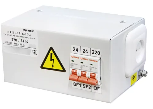 Силовой ящик Техэнерго ЯТП-0.25 220/24 с трансформатором