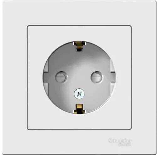 Розетка Systeme Electric AtlasDesign 16А 250В IP20 белый ATN000144