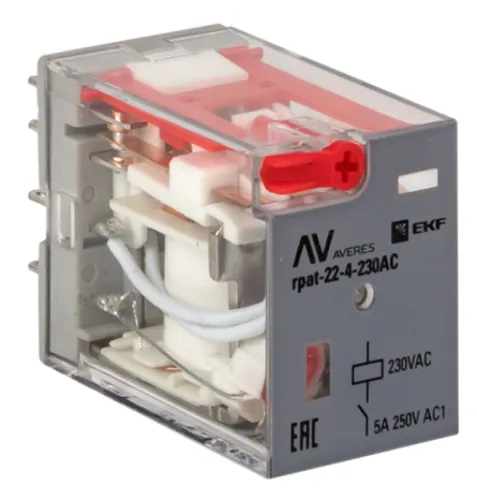 Реле промежуточное EKF Averes RPAt 22/4 5А 230В AC