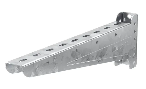 Консоль для кабельных лотков DKC / ДКС универсальная 90х44, сталь горячеоцинкованная, длина основания 100мм / крепеж