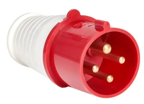 Вилка кабельная EKF 024 прямая 3Р+РЕ 32А 380В IP44 ps-024-32-380