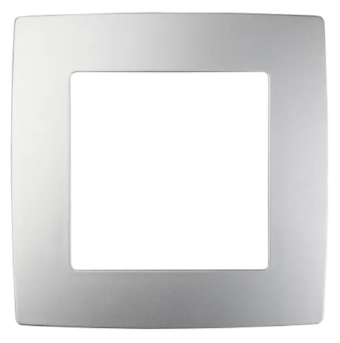 Рамка электроустановочная ЭРА 12-5001-03, Б0014743, алюминий, 1 пост / для розеток и выключателей / электроустановочное изделие