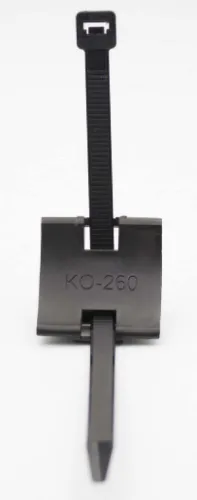 Дистанционный фиксатор ВК KO-260 с хомутами, для проводов СИП, пластиковый, черный / крепеж