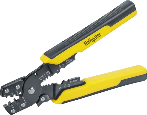Пресс-клещи Navigator NHT-Pkm02-4v1, длина 187мм, 0.3-6мм²