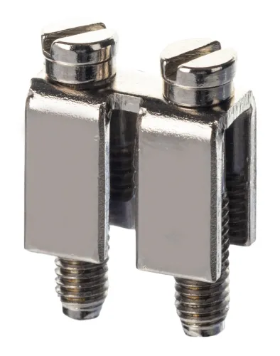 Перемычка для клеммной колодки DKC / ДКС винтовая для клемм на 2.5 кв.мм, 2 полюса, 28А, 500В / электрика