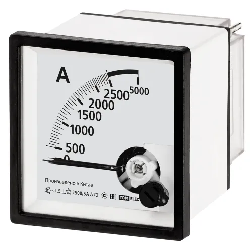 Амперметр TDM Electric А72, аналоговый, 2500А, SQ1102-0069