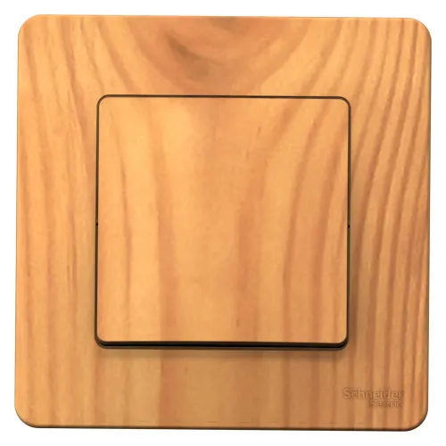 Выключатель Systeme Electric / Систем Электрик BLANCA схема 1, скрытой установки, 10А 250В IP20, ясень 85х85х41мм одноклавишный, BLNVS010105 / переключатель