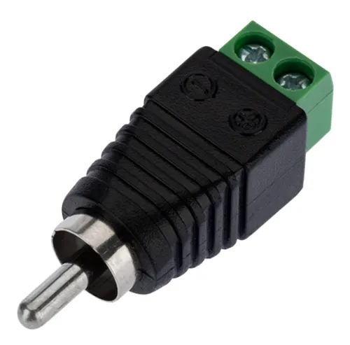 Коннектор REXANT / Рексант RCA штекер с клеммной колодкой, пластик / электрика