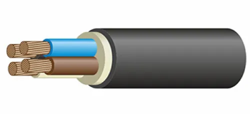 Силовой кабель Кавказкабель ВВГнг(А)-LS-1 в ПВХ изоляции круглый, 4х70мм² ГОСТ черный, 1м / провод