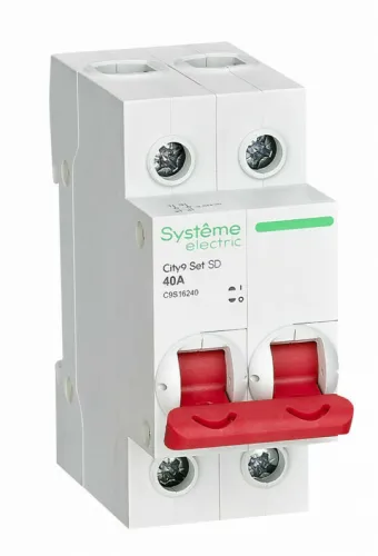 Выключатель нагрузки Systeme Electric City9 Set 2P 40А 400В C9S16240