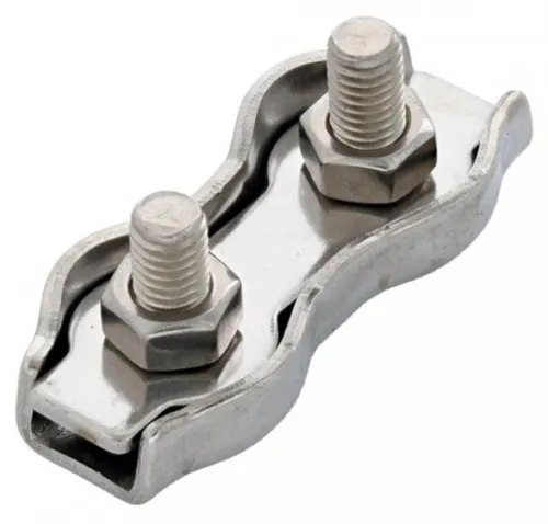 Зажим для троса Промрукав Duplex, оцинкованный, диаметр 4мм