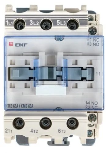 Контактор EKF PROxima АС IP20 NО+NC 220В 65А 50Гц ctr-s-65-220