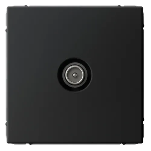 Розетка телевизионная Systeme Electric / Систем Электрик ArtGallery GAL001091 механизм TV оконечная, 1дБ, 5-862МГц, цвет карбон / электроустановочное оборудование