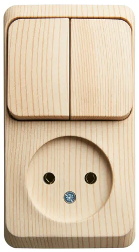 Блок Systeme Electric Этюд розетка и выключатель BPA16-205D