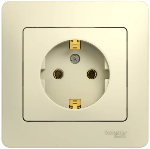Розетка Systeme Electric Glossa GSL000242 16А IP20 бежевый