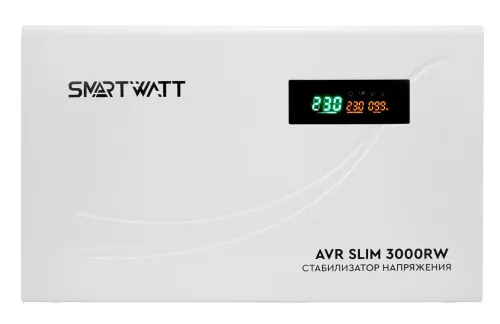 Стабилизатор SMARTWATT AVR SLIM 3000RW, релейный, настенный, 3кВА