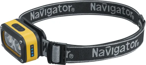 Фонарь налобный Navigator NPT-H43-ACCU 95628, 2 LEDx3Вт, IP44