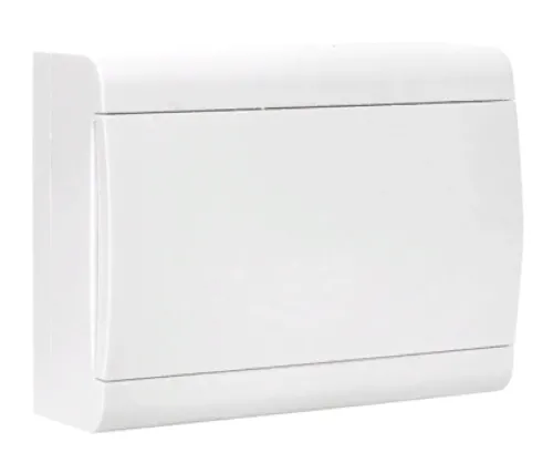 Бокс распределительный EKF / ЕКФ Basic ЩРВ-П-12 с белой дверцей, пластиковый белый 12 модульных расстояний, 1 ряд, IP41, размер 94х197х261мм, pb-n-12w-bas / электрика