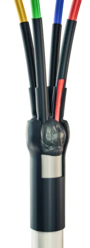 Муфта кабельная концевая КВТ 5ПКТп(б) мини для бронированных кабелей без болтовых наконечников, изоляция пластмасса, черный, 210мм, 2.5-10мм2, 5 жил / электрика