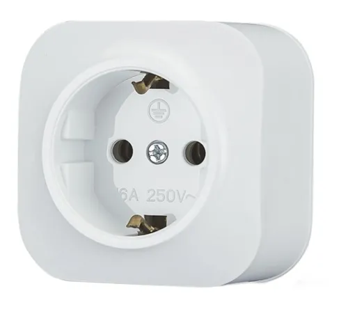 Розетка штепсельная TOKOV ELECTRIC Frea с заземлением 16А IP20