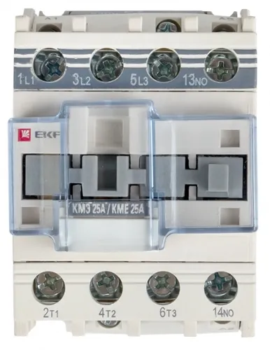 Контактор малогабаритный EKF PROxima АС IP20 1NО 220В 25А ctr-s-25-220