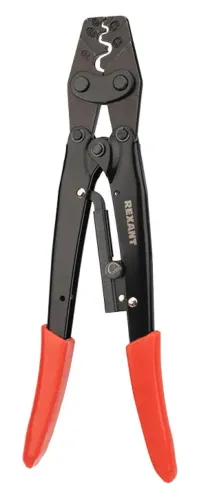 Пресс-клещи REXANT / Рексант HT-6010 для обжима неизолированных наконечников и гильз, 320х150х45мм, поперечное сечение 1.5-16мм² / кримпер