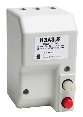 Автоматический выключатель КЭАЗ АП50Б-2МТ-40А-10Iн-400AC/220DC в литом корпусе, 2P, 106914 / электроавтомат