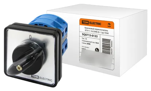 Переключатель кулачковый TDM Electric КПУ11-16/2098, 16А 400В IP40