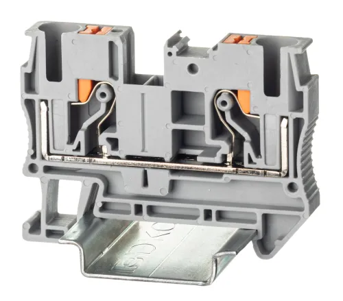 Клемма для проводов DKC проходная push-in 2 контакта VPR-6-GY