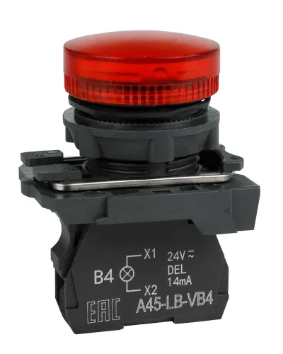 Лампа сигнальная КЭАЗ OptiSignal D22 C5-L-M4 230-240VAC, IP65