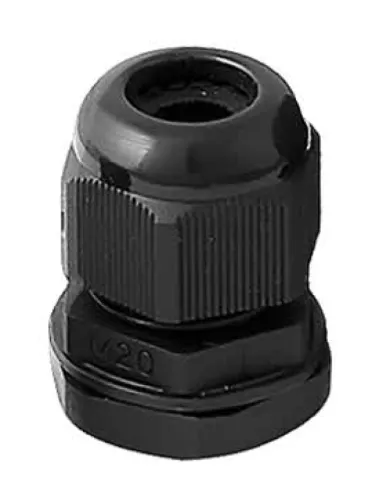 Сальник TDM Electric / ТДМ Электрик 9-14 для ввода кабеля в щитовое оборудование, пластиковый, черный, степень защиты IP68, резьба MG 20 / электрика