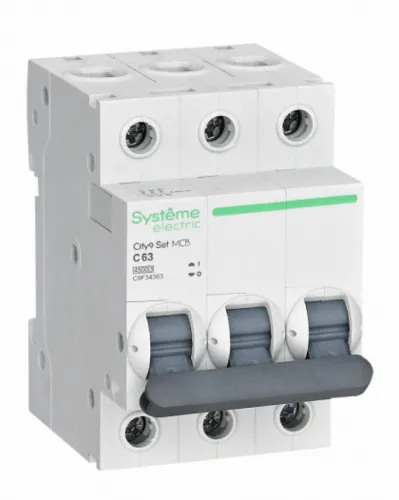 Автоматический выключатель Systeme Electric City9 Set 3P 63A