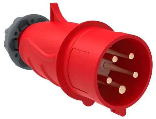 Вилка силовая кабельная IEK Magnum ССИ-015, 3Р+РЕ+N, 16А, IP44