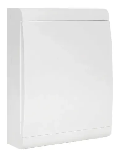 Бокс распределительный EKF / ЕКФ Basic ЩРН-П-24, пластиковый, белый, 24 модуля 2 ряда, IP41, размер 261х335х97мм, pb-n-24w-bas / электрика