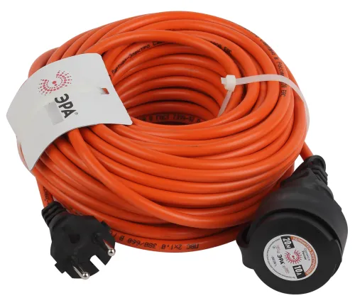 Удлинитель ЭРА UPx-1-2x1-20m, ПВС 2x1мм², оранжевый, 20м