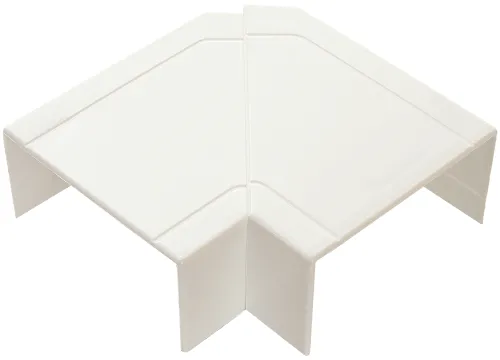 Угол SPL плоский изменяемый, пластиковый белый, 100х50мм