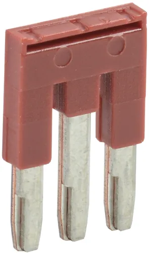 Перемычка для клеммной колодки IEK / ИЭК для КПИ-2.5мм2 3PIN, красная, 24А 800В / электрика