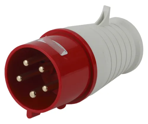 Вилка силовая кабельная ЭРА V-32-3P-PE-N-IP44, 32А 380В