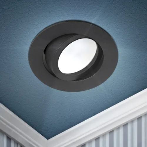 Светильник встраиваемый светодиодный ЭРА KL86 BK MR16 GU5.3