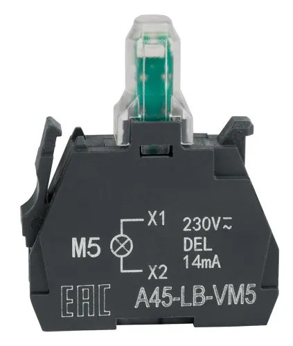 Световой блок КЭАЗ OptiSignal D22 A45-LB-VM5, желтый, 230-240VAC