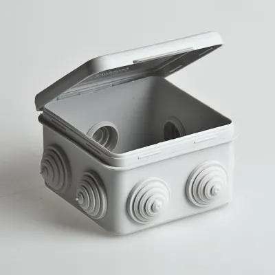 Распределительная коробка Тусо 67040М, 7 вводов наружная серая 80х80х50мм, IP54, 192051 / монтажная