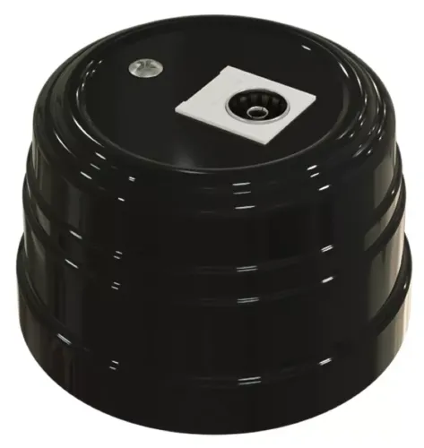 Розетка телевизионная МезонинЪ Усадьба TV оконечная, GE30321-05, цвет черный / электроустановочное оборудование