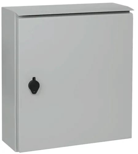 Щит распределительный IEK / ИЭК ЩУ 3/1-1 Titan У1, металлический, 2 двери, 12 модульных расстояний 1 ряд, IP66, размер 445х400х150мм, MKM51-N-09-54 / электрика