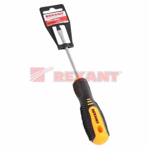 Отвертка шлицевая REXANT SL5 12-4722 сталь Cr-V 100мм